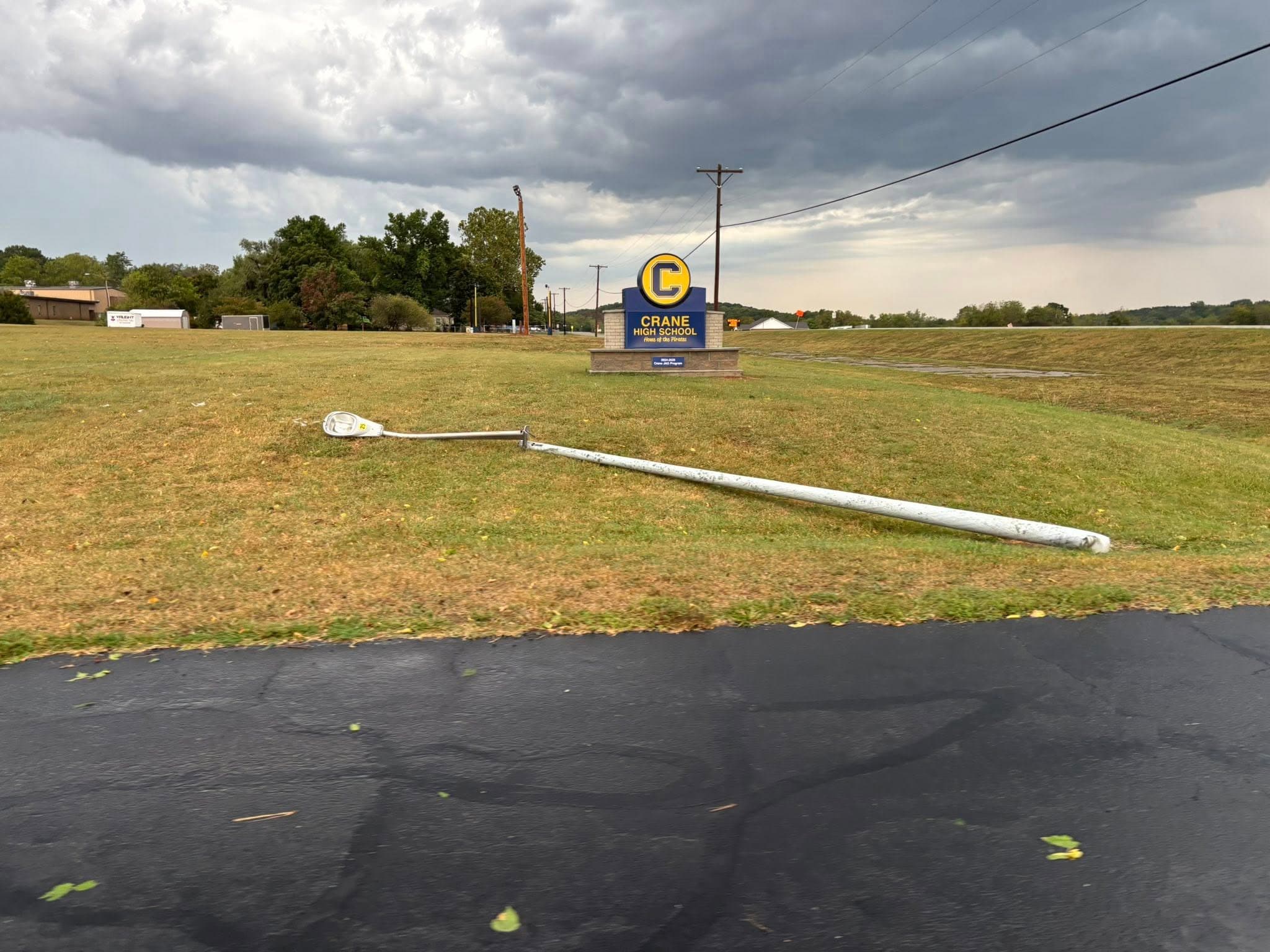 Strong Winds Down Trees, Knock Out Power for Half of Crane