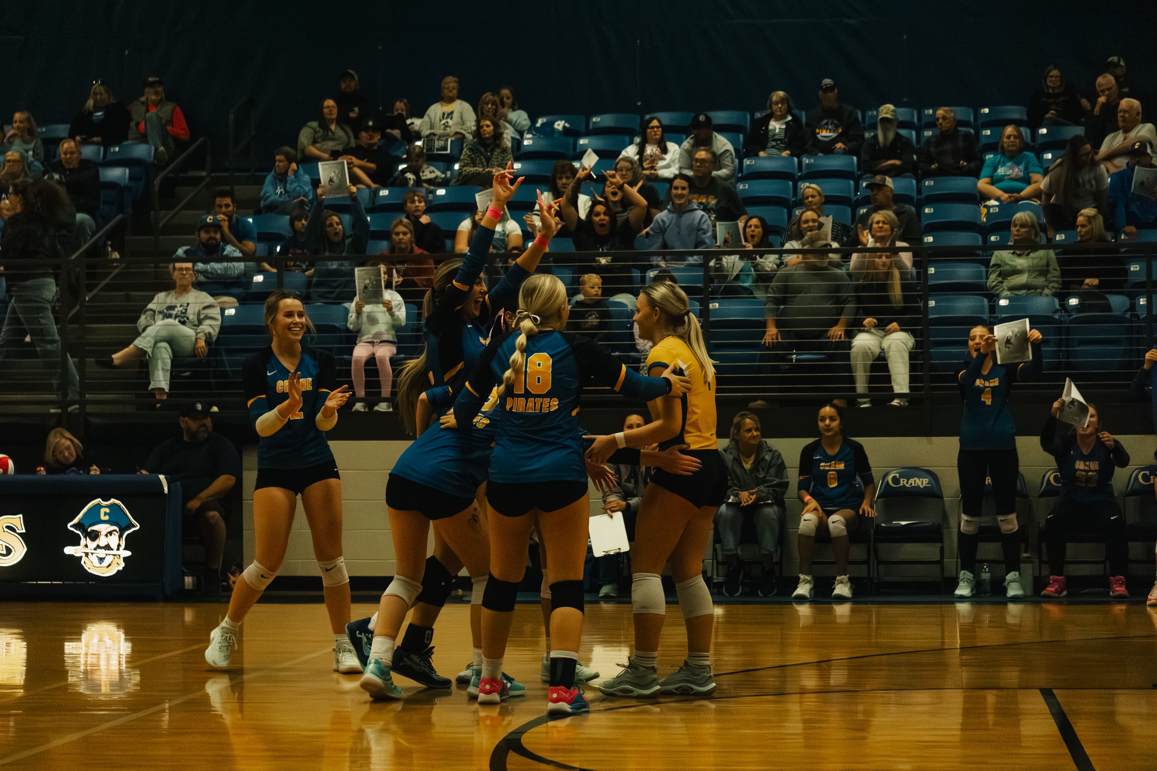 Seventh Man: Home Crowd Lifts Lady Pirates in Five-Set District Thriller